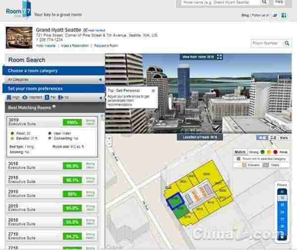 Room 77:帮你找到最合适的酒店房间