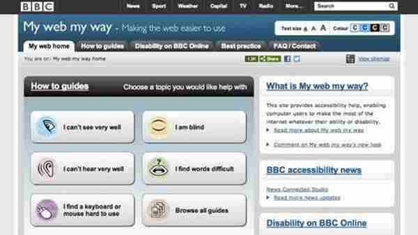 9个建议让你的网站更适用于特殊人群