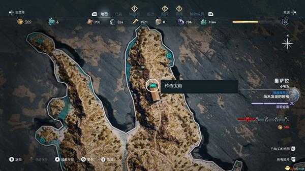 《刺客信条:奥德赛》全氪金宝箱所在位置一览