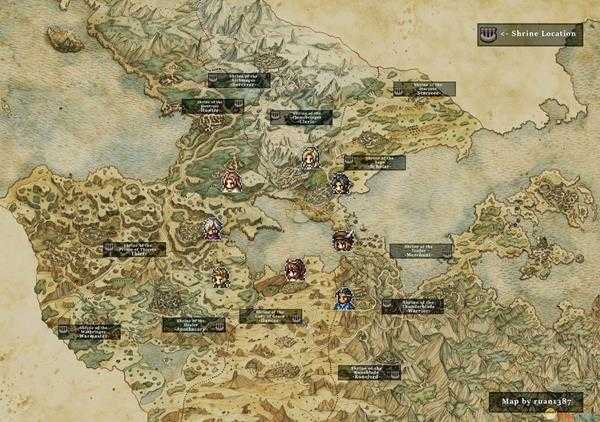 《八方旅人》副职业开启方法及职业祠堂所在地介绍