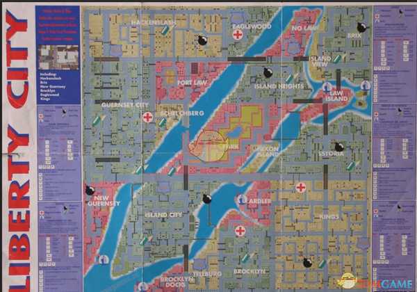 《侠盗猎车》一代地图一览