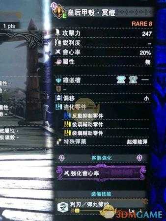 《怪物猎人:世界》讨伐绚辉龙轻弩配装心得