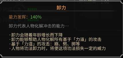 《太吾绘卷》人物基本属性说明