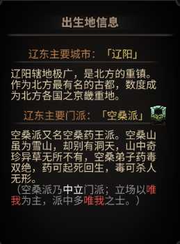 《太吾绘卷》人物全出身地信息一览