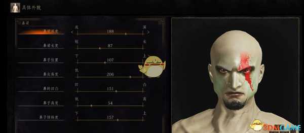 《黑暗之魂3》奎托斯捏脸数据一览