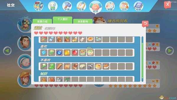 《波西亚时光》各人物好感物品一览