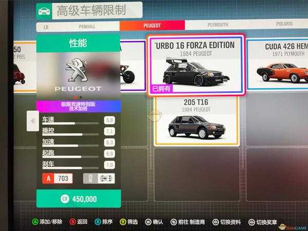 《极限竞速:地平线4》所有特别版车辆大全