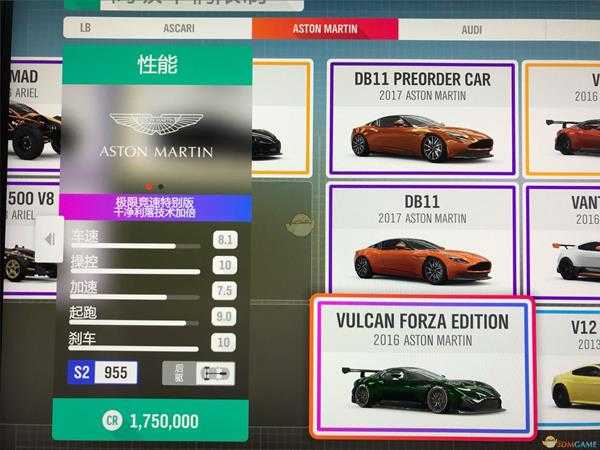 《极限竞速:地平线4》所有特别版车辆大全