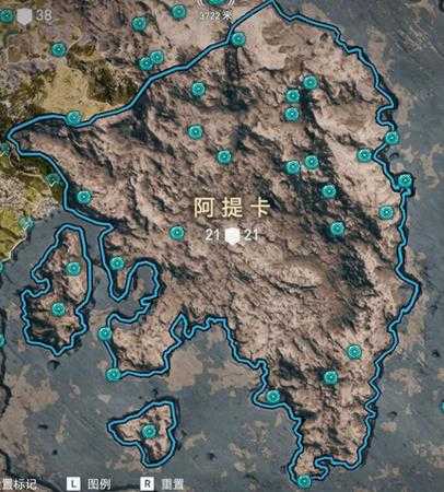 《刺客信条：奥德赛》全奥利哈钢地图位置一览
