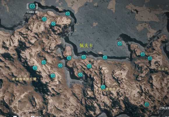 《刺客信条：奥德赛》全奥利哈钢地图位置一览