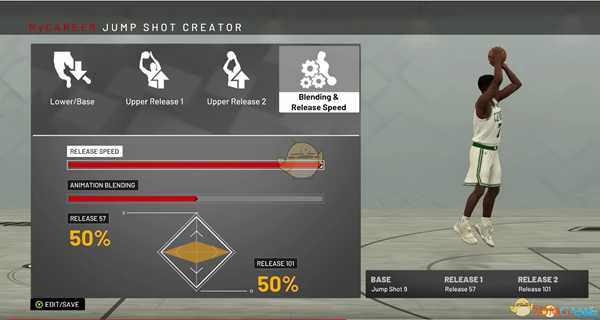 《NBA 2K19》漂移投篮及自定义投篮动作推荐