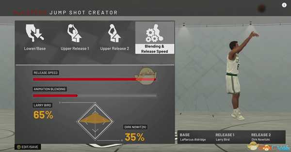 《NBA 2K19》漂移投篮及自定义投篮动作推荐