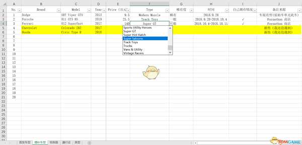 《极限竞速：地平线4》全车辆信息一览