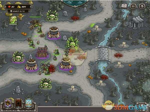 《王国保卫战:前线》万圣节关卡过关布置攻略