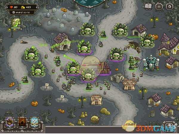 《王国保卫战:前线》万圣节关卡过关布置攻略