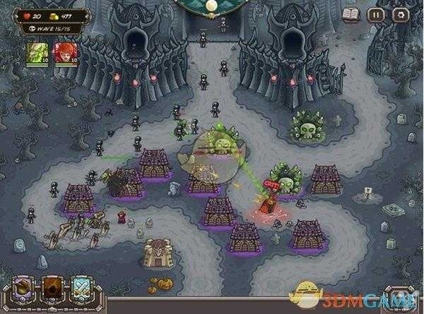 《王国保卫战:前线》万圣节关卡过关布置攻略