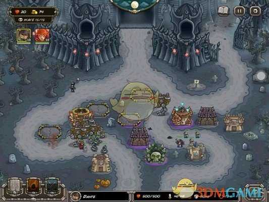 《王国保卫战:前线》万圣节关卡过关布置攻略