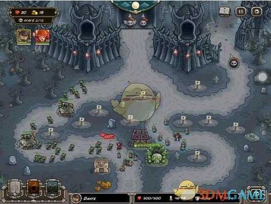 《王国保卫战:前线》万圣节关卡过关布置攻略