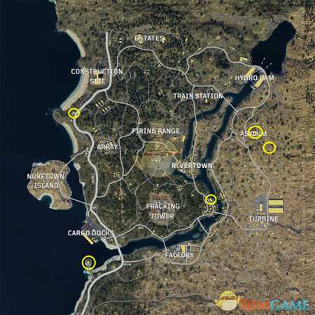 《使命召唤15：黑色行动4》大逃杀模式僵尸分布位置一览