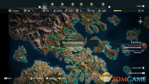 《刺客信条：奥德赛》全古墓位置一览