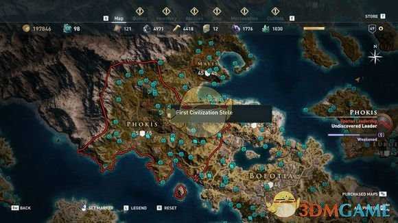 《刺客信条：奥德赛》全古墓位置一览