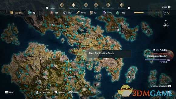 《刺客信条：奥德赛》全古墓位置一览