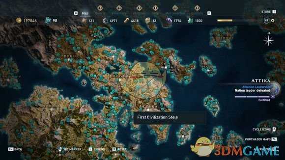 《刺客信条：奥德赛》全古墓位置一览