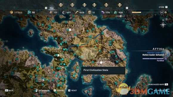 《刺客信条：奥德赛》全古墓位置一览