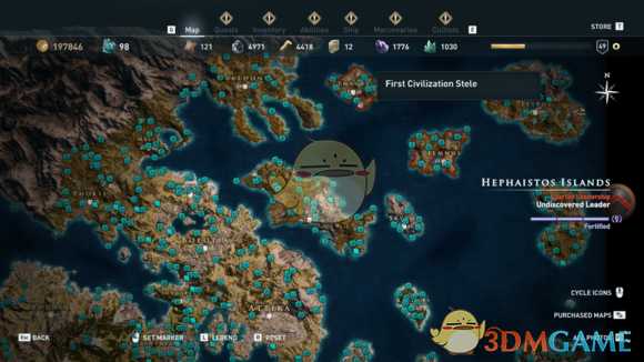 《刺客信条：奥德赛》全古墓位置一览