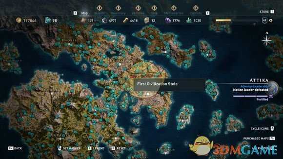 《刺客信条：奥德赛》全古墓位置一览