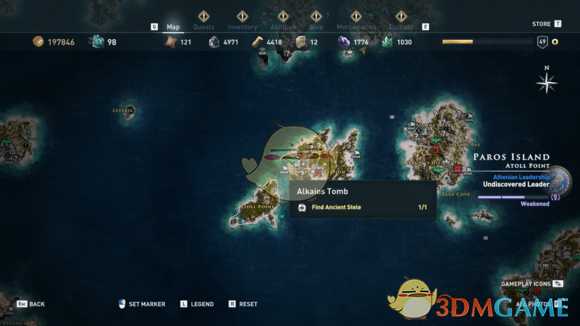 《刺客信条：奥德赛》全古墓位置一览