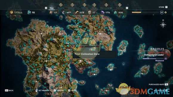 《刺客信条：奥德赛》全古墓位置一览