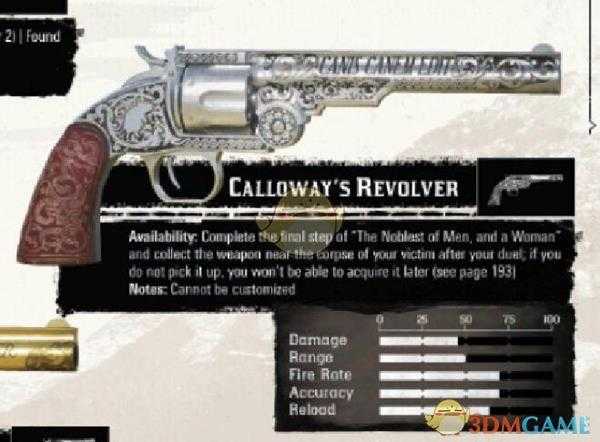 《荒野大镖客2》全武器性能图鉴汇总