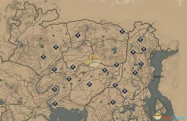 《荒野大镖客2》全捕梦网位置一览