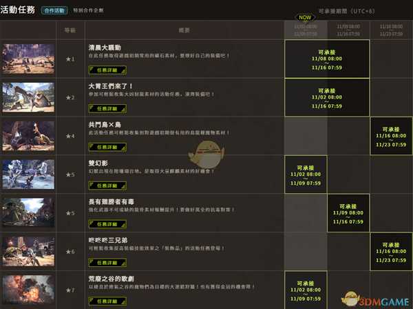 《怪物猎人:世界》11月主机活动一览