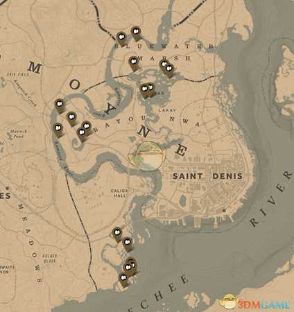 《荒野大镖客2》鳄鱼蛋位置一览