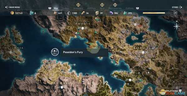 《刺客信条：奥德赛》波塞冬之怒箱子位置