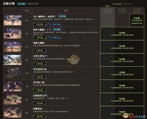 《怪物猎人：世界》12月活动一览