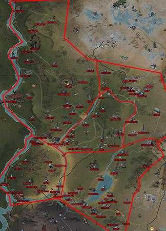 《辐射76》中文地图索引——森林区