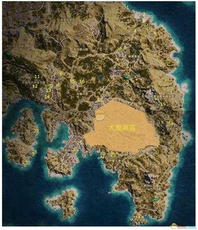 《刺客信条:奥德赛》全历史地点一览