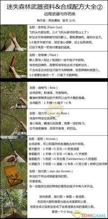 《森林》武器和合成配方大全