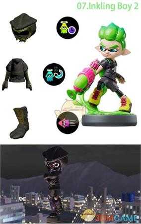 《喷射战士2》全amiibo对应服装及服装技能一览