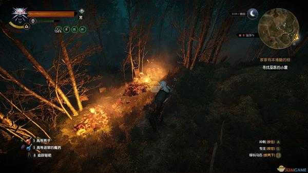 《巫师3:狂猎》燃烧的尸体彩蛋位置分享