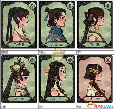 《古剑奇谭3》全千秋戏卡牌一览