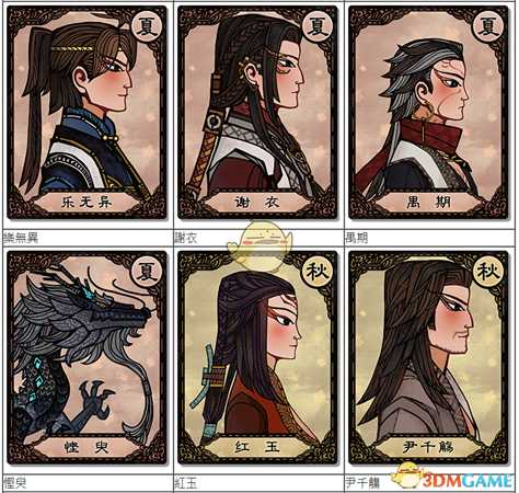 《古剑奇谭3》全千秋戏卡牌一览