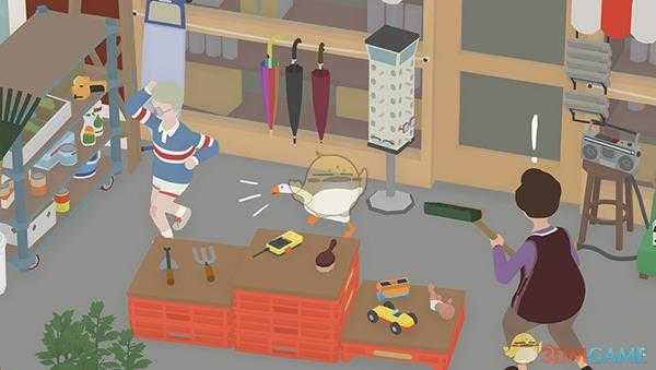 《捣蛋鹅》把小男孩绊倒在水坑里任务攻略