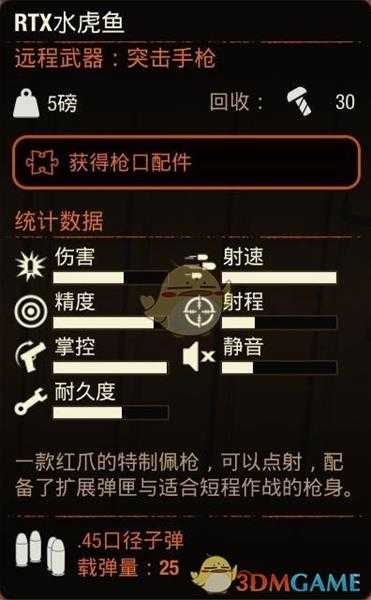 《腐烂国度2》RTX水虎鱼属性分享