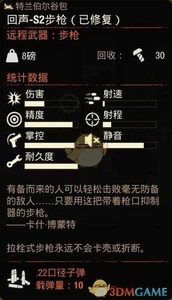 《腐烂国度2》回声S2步枪属性分享