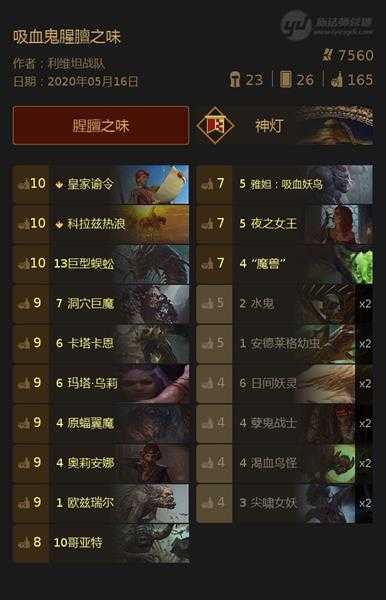 《巫师之昆特牌》【吸血鬼腥膻之味】卡组心得
