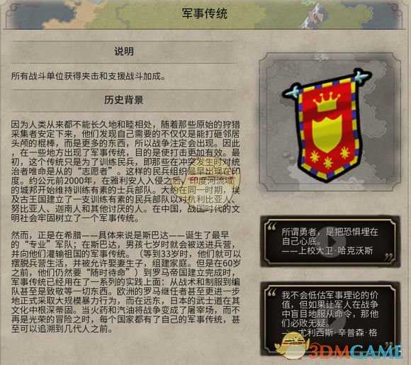 《文明6》军事传统历史背景一览